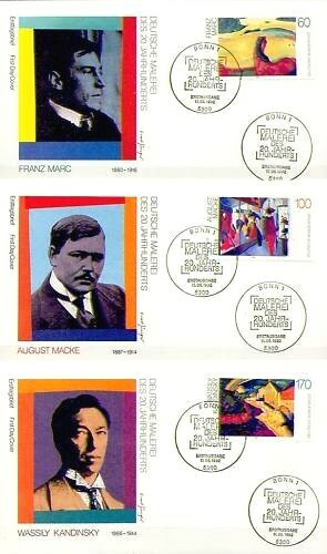 Brd 1992 gemälde - 1992:,