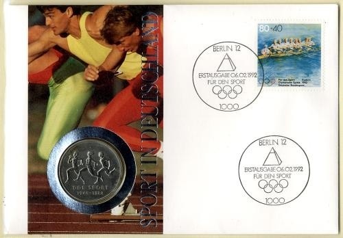Ddr numisbrief mark sport - numisbrief,