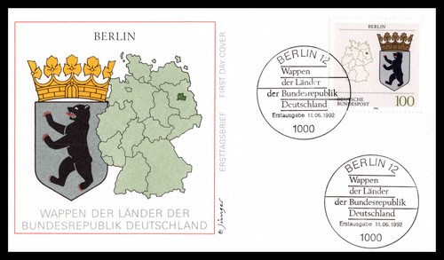 Bund fdc 1992 - bund, berlin