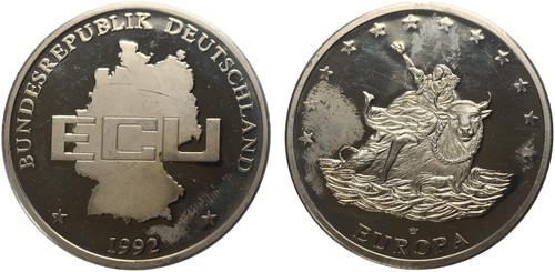 Medaille ecu 1992 brd - medaille,