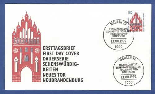 Fdc deutschland 1992 - deutschland, 1992,