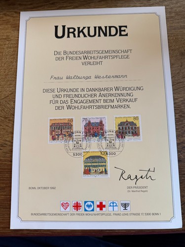 Bund 1992 urkunde - t-2),