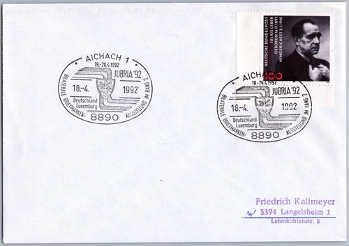 Sonderstempel aichach 1992 - sonderstempel,