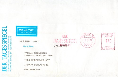 Absenderfreistempel berlin - -,