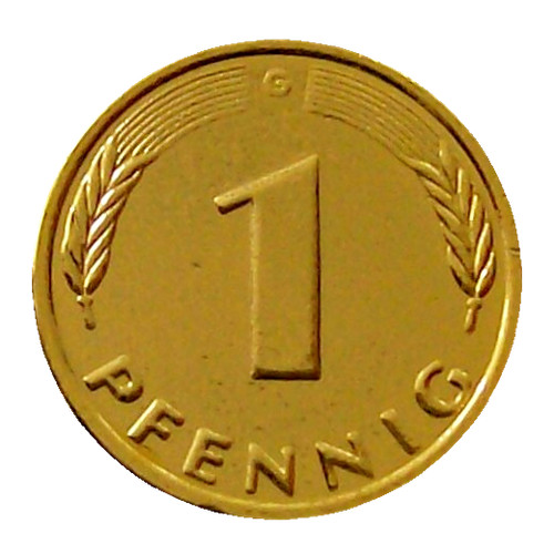 Pfennig karat vergoldet - 24,