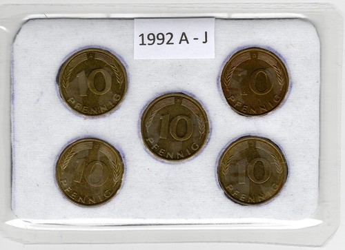Pfennig 1992 deutschland - pfennig,