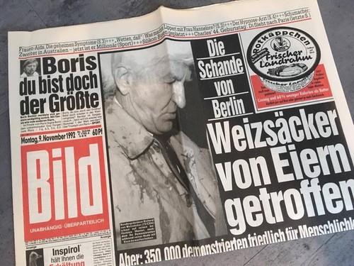Bildzeitung bild 1992 - 09.11.1992, *